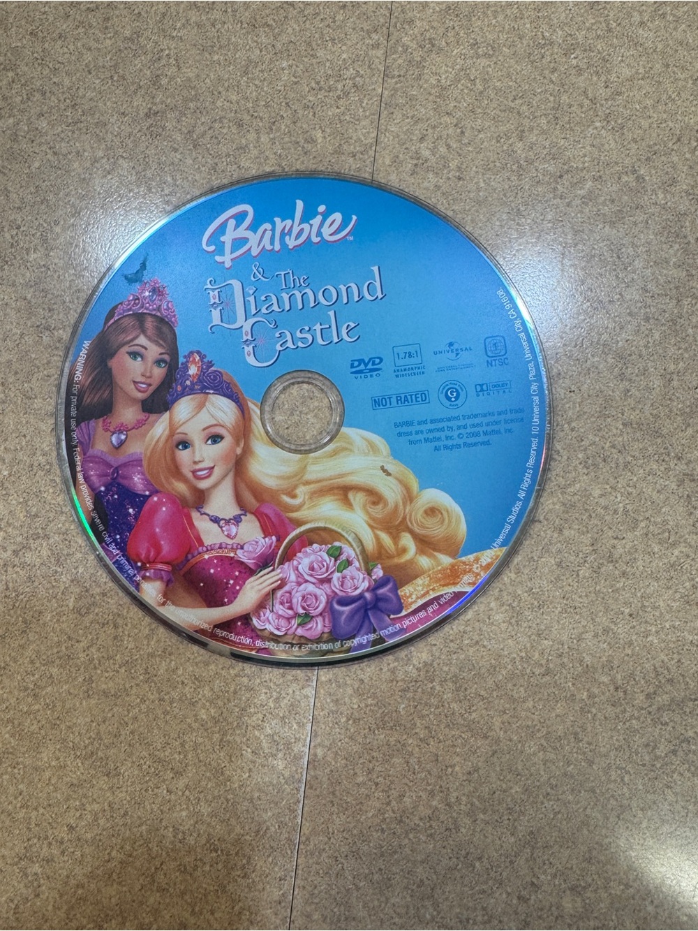Barbie & The Diamond Castle DVD 2008 Missing Box